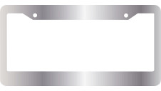 Blank Non Imprinted Metal License Plate Frames