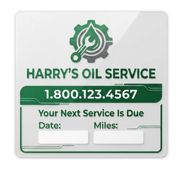 Static Stick Service Decal | Service Decal