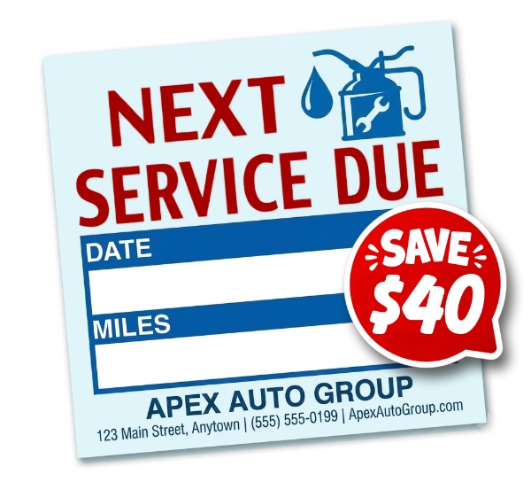 Deal of The Month - Static Stick Service Decal | Service Decal with Discount
